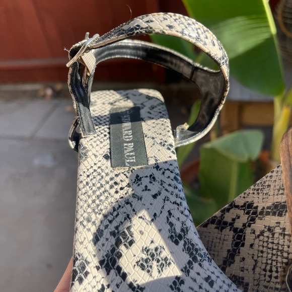 Vintage Y2K Snakeprint Funky Heel Edward Paul - Picture 5 of 12
